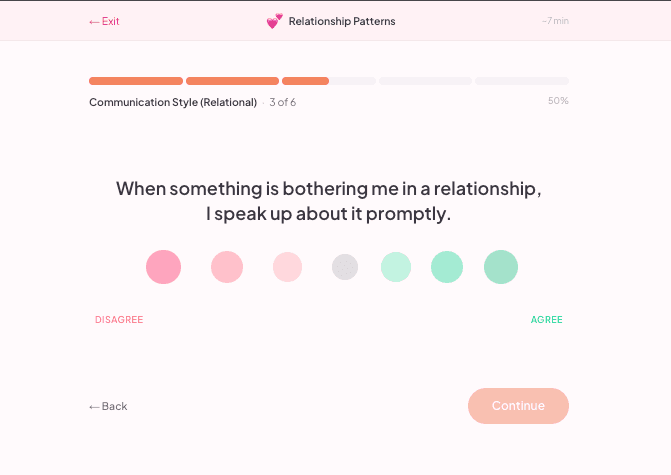 A Big Five checkpoint question with a seven-point Likert scale.